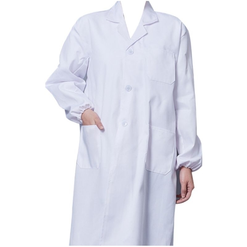 Jas Lab / Jas Laboratoriun / Jas Praktek Dokter / Mahasiswa / Jas lab tangan panjang karet