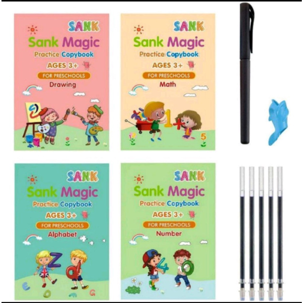 Sank buku magic set/Buku magic belajar anak