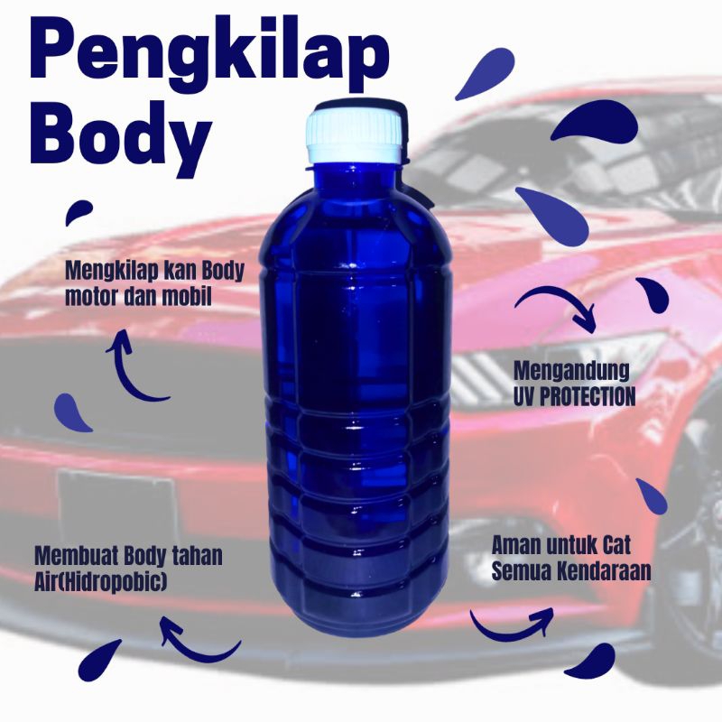 Semi Coating kit pengkilap Body motor glossy 500 ml
