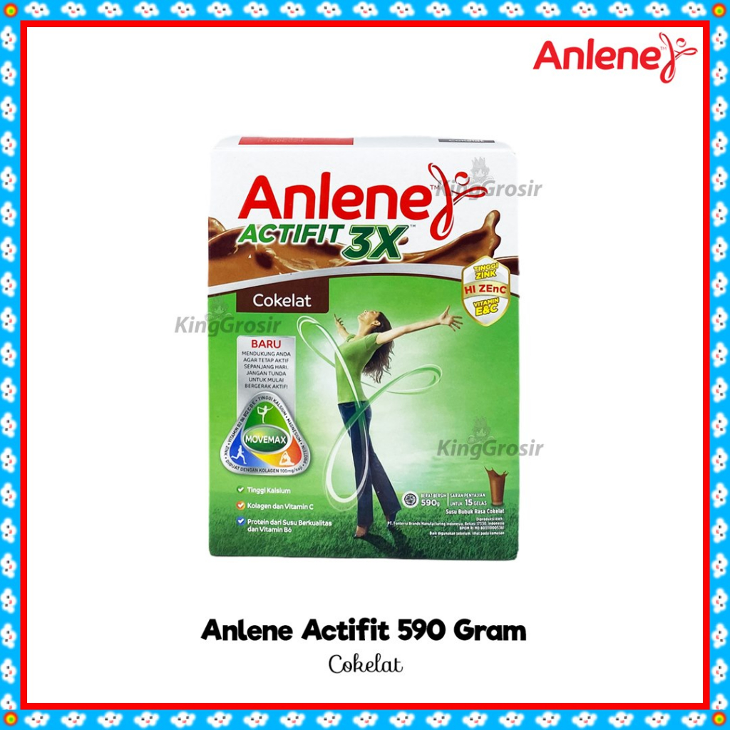 

Anlene Actifit 3X Kemasan 590gr Susu Tinggi Kalsium Rendah Lemak