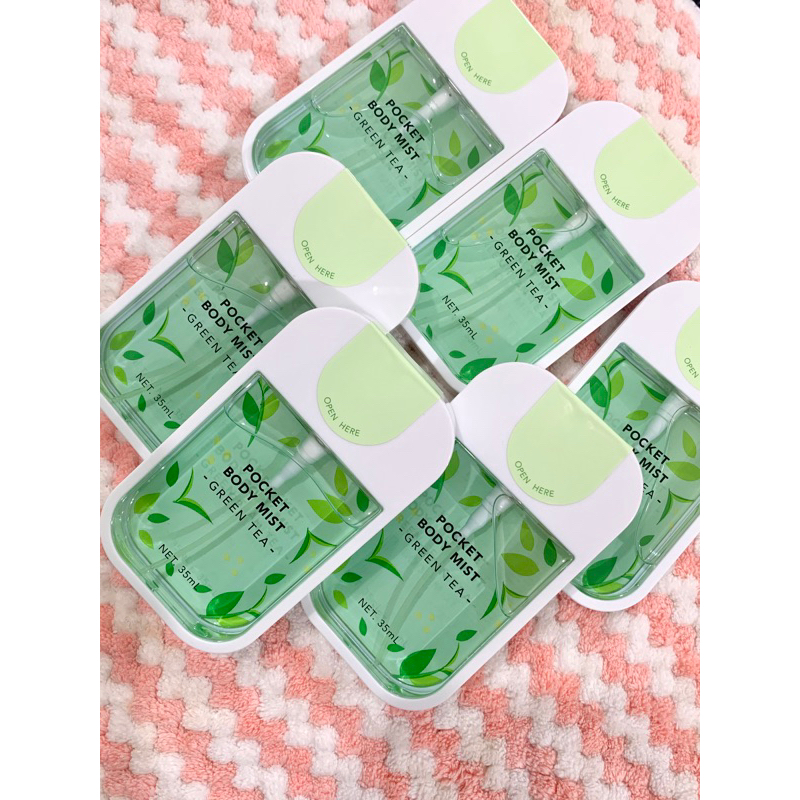 Pocket Body Mist Miniso Greentea Peach