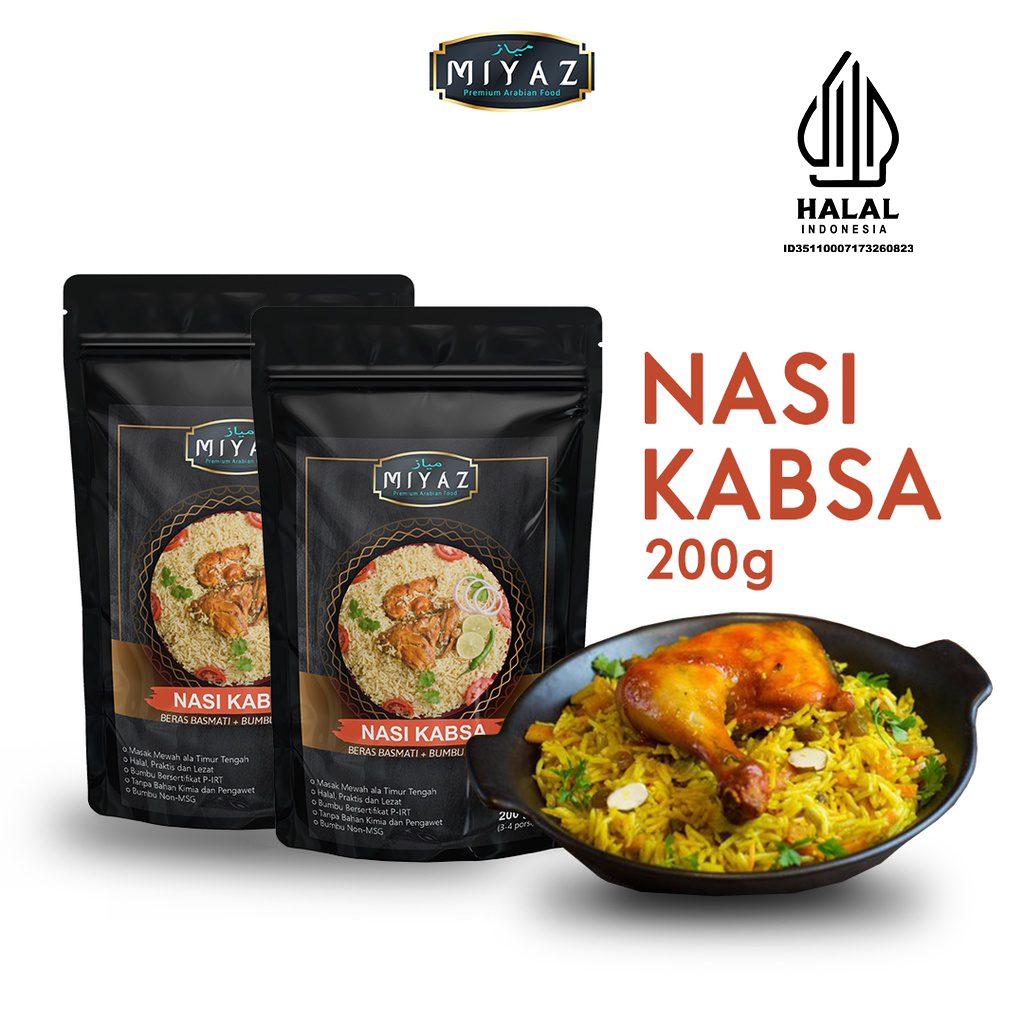 

MIYAZ NASI KABSA BERAS BASMATI BUMBU INSTAN [200GR]