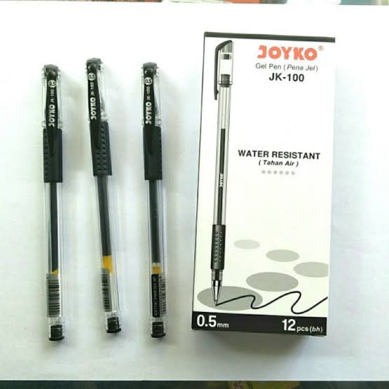 

(12 Pcs / 1 Pack) PulpenJoyko JK100 / Pulpen Joyko JK100Nt / Pulpen Gel Joyko / Pulpen Cair Joyko