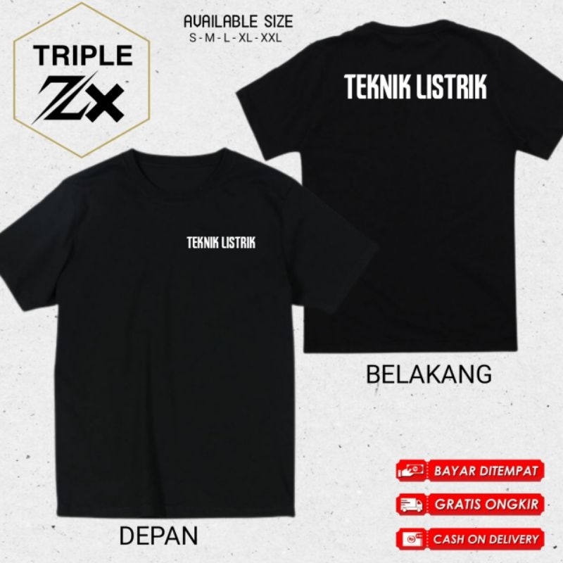 KAOS TEKNIK LISTRIK//TSHIRT NEW
