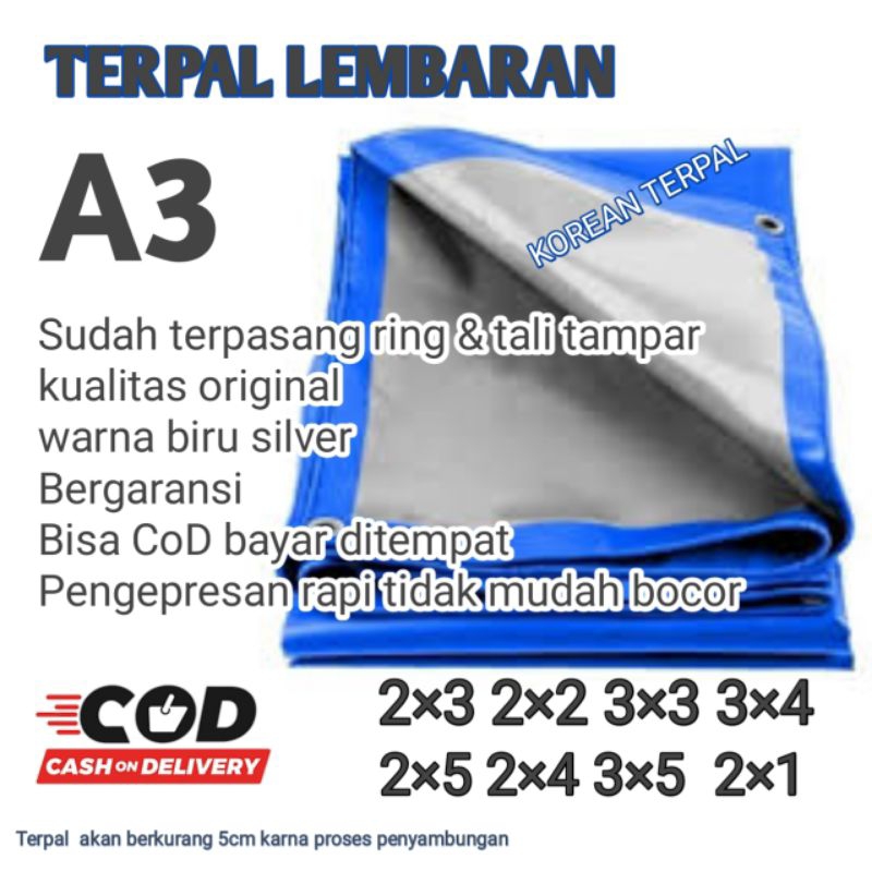 TERPAL LEMBARAN TYPE A3 CAP TRUK FUSO UKURAN 2×3 3×4 3×3