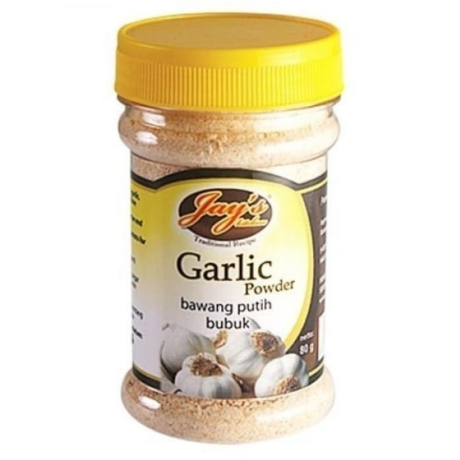 

JAYS GARLIC POWDER/BAWANG PUTIH BUBUK 80GR, BAHAN TAMBAHAN MAKANAN