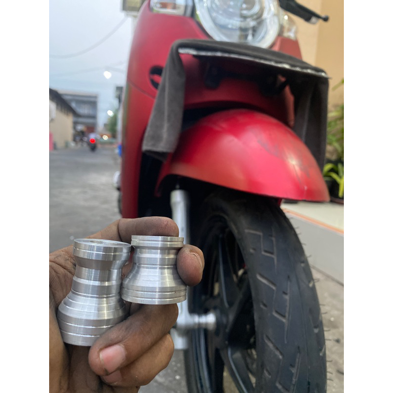 boshing gearbox velg Scoopy donat ring 12 upgrade velg 14 16 dan 17 jari jari / boshing bosh bos tro