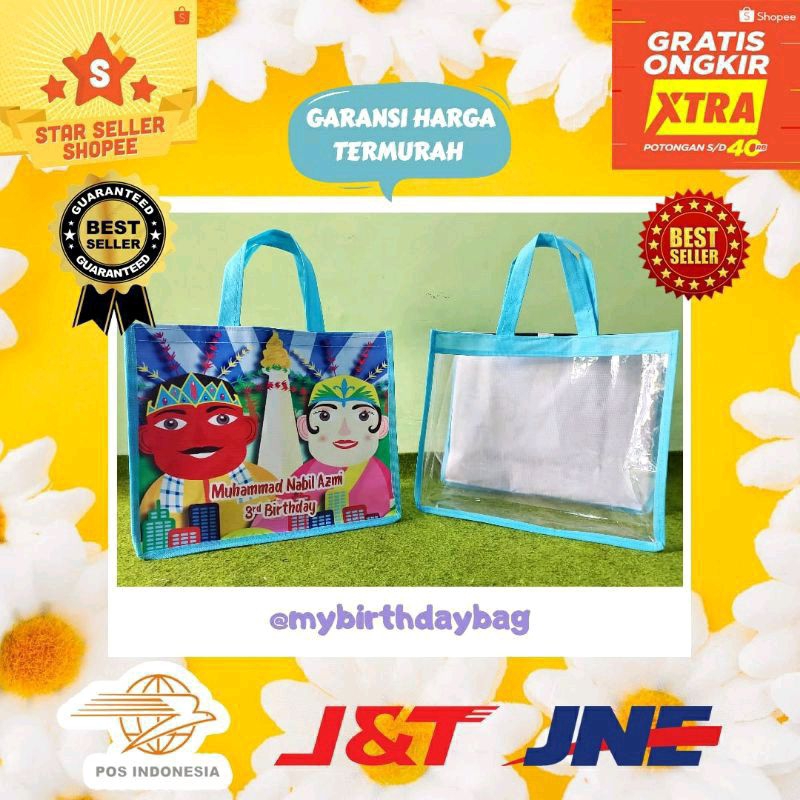 

tas mika ultah ondel-ondel custom