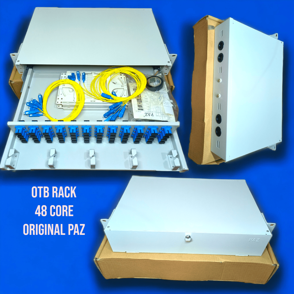 otb 48 core paz lengkap pigtail adapter / optical termination box paz original