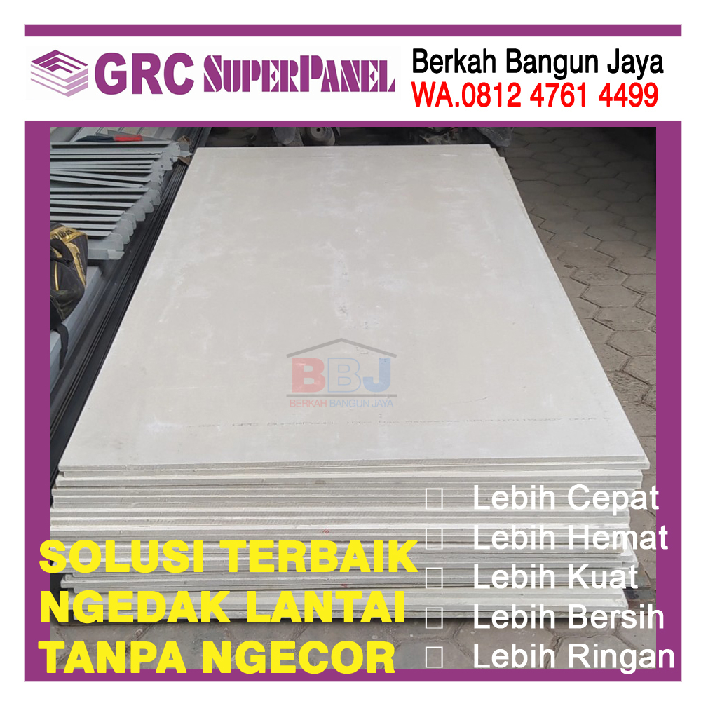 SUPER FLOOR GRC 15mm / SuperPanel grc / Papan Lantai Grc