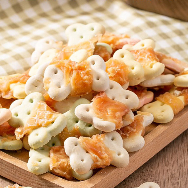 [PIKU POKU] Chicken Wrapped Bone Shaped Biscuits | Snack Anjing Camilan Anjing Biskuit Anjing Dogfoo