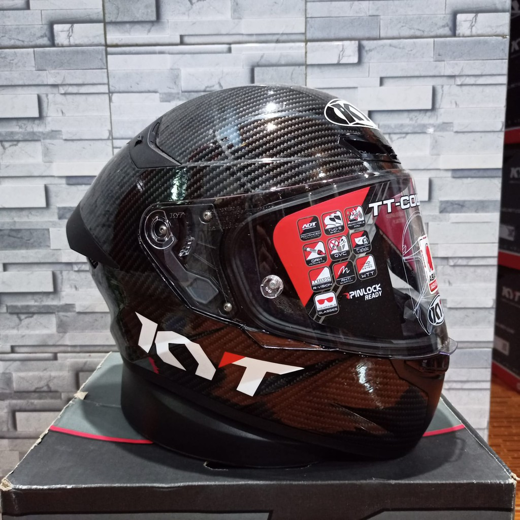 HELM KYT TT COURSE REPAINT CARBON HELM FULL FACE KYT