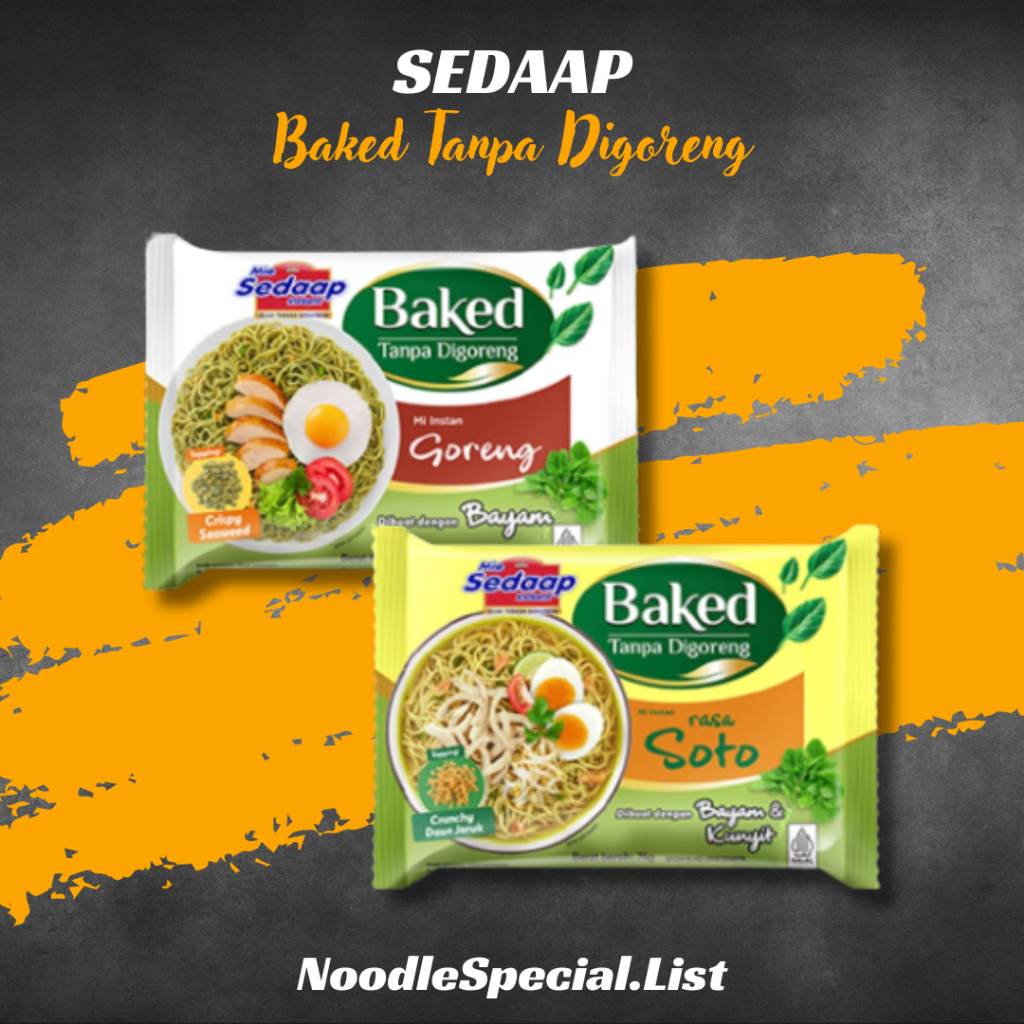 

Sedaap Mie Instan Baked Rasa Mie Goreng Rasa Soto Mi Instan Tanpa Digoreng Mi Bayam Kunyit Alami Sehat Tanpa Pengawet