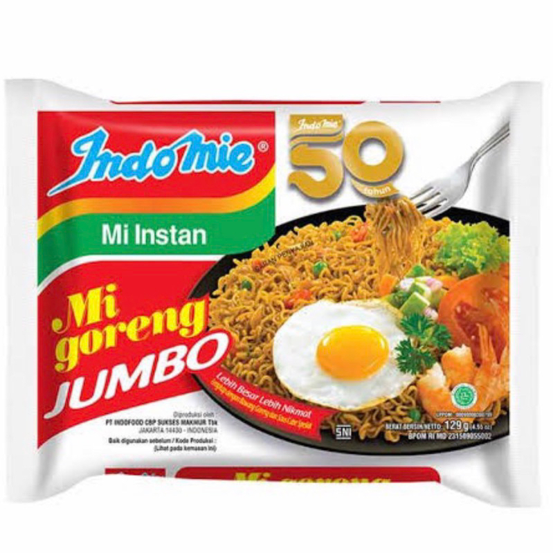 

Indomie goreng jumbo 126gr