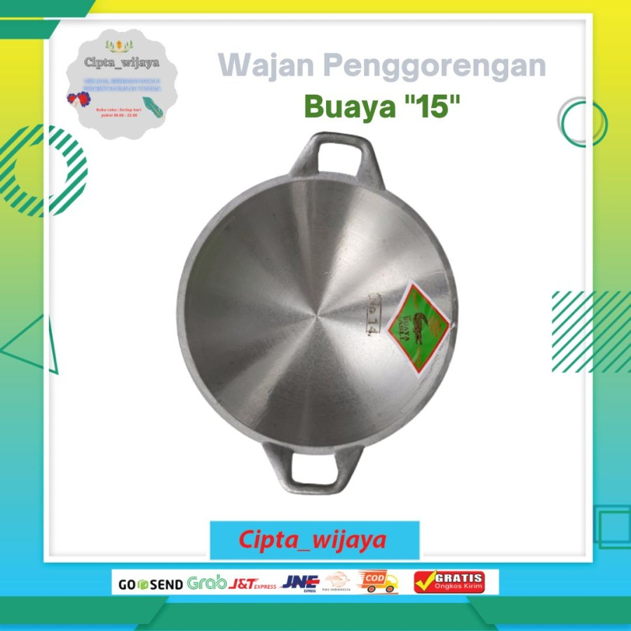 Wajan Penggorengan Buaya 15 / Wajan Kwali 15