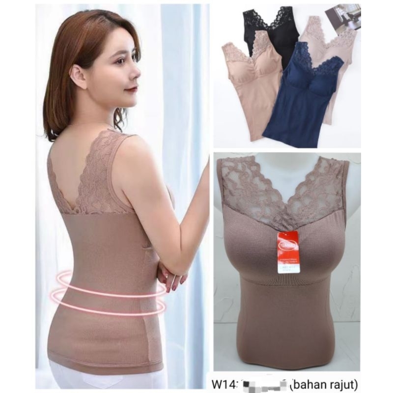 Tanktop Bra / Tanktop Bra Renda / Tanktop Bra Busa Tanpa Kawat / Tanktop Wanita