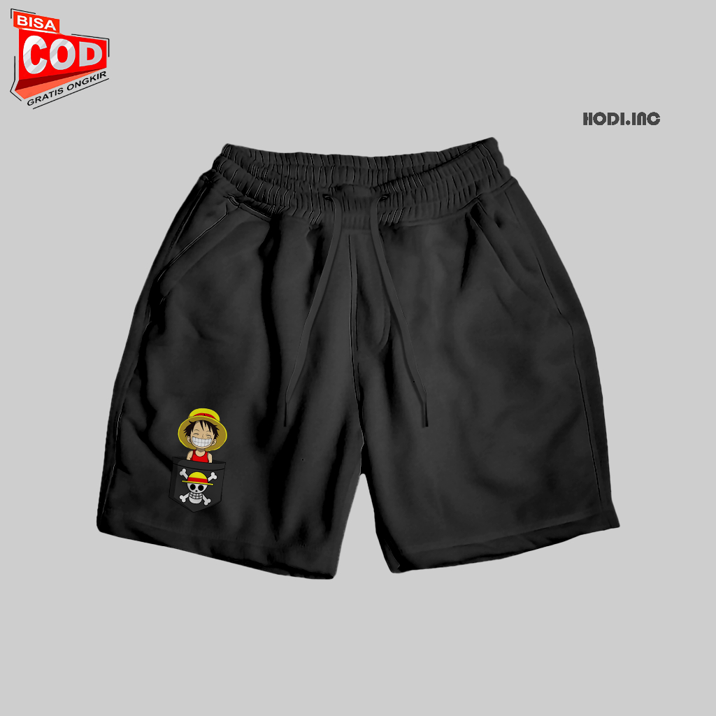 Celana Pendek Pria Distro One Piece Celana Broadshort Pria Distro Terbaru 2023 Celana Pendek Cowok