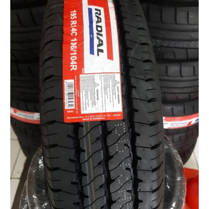 Ban Mobil Gajah Tunggal GT Maxmiler pro 195 R14 195-14 ring 14 195R14 8PR Isuzu Traga L300