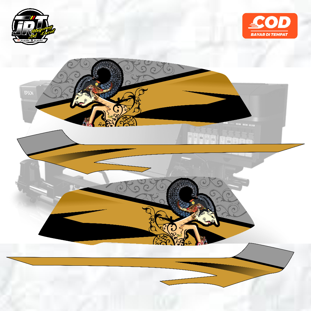 STRIPING VARIASI GL PRO GL MAX 10 CUSTOM WAYANG STRIPING HONDA GL HEREX RACING