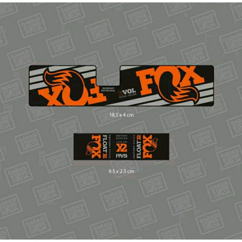 Decal Fox Float X2 Enduro