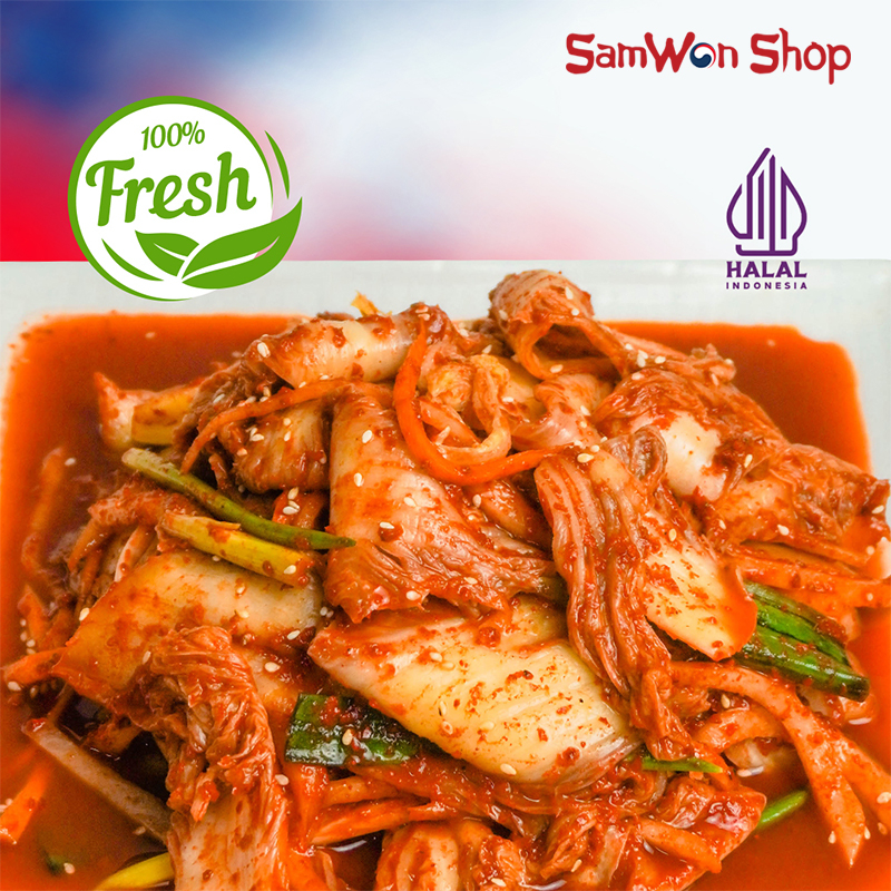 

KIMCHI MIX SAWI WORTEL LOBAK FRESH PLAZA KOREA 500 GR - KOREAN FOOD FRESHLY MADE MAKANAN KOREA
