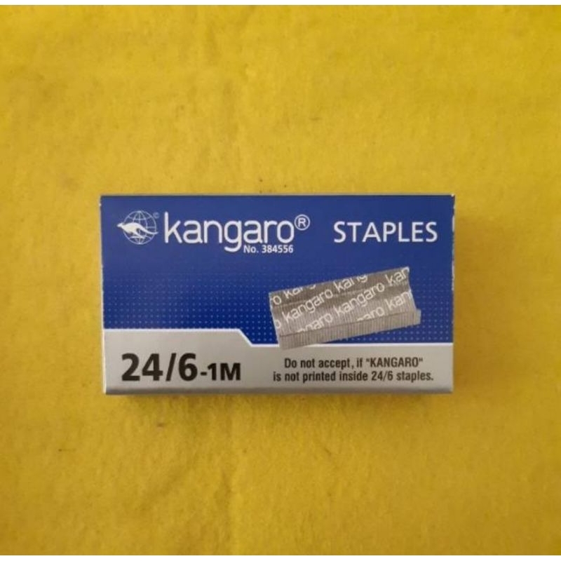 

Anak hekter Kangaro 24/6 /isi hekter /isi staples no 3 pak kecil