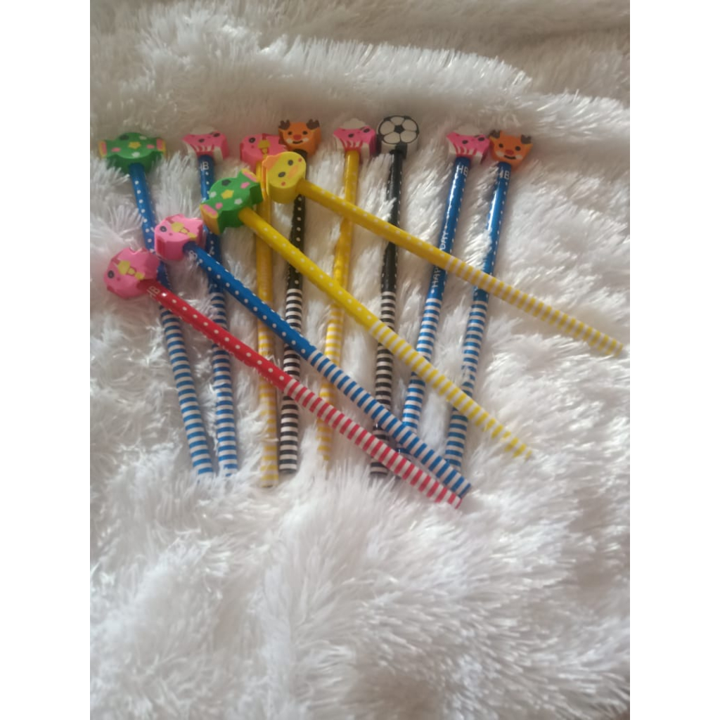 

Pensil Pencil Dengan Penghapus Set | Pensil Karakter | Pensil Lucu