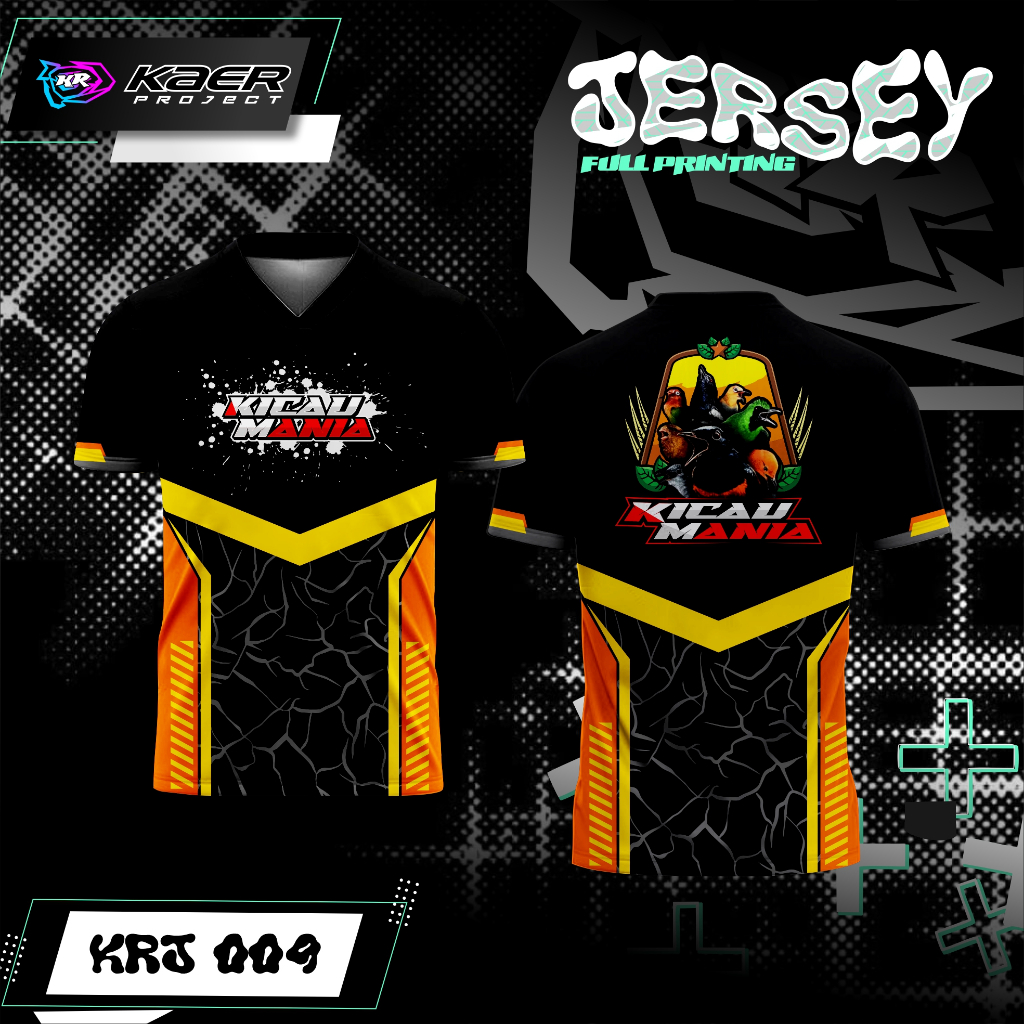 Jersey Kicau Mania Murai Lovebird Kacer Baju Jersey Kicau Mania Full Printing Unisex
