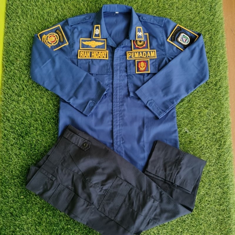 Seragam pdl Damkar pemadam lengkap