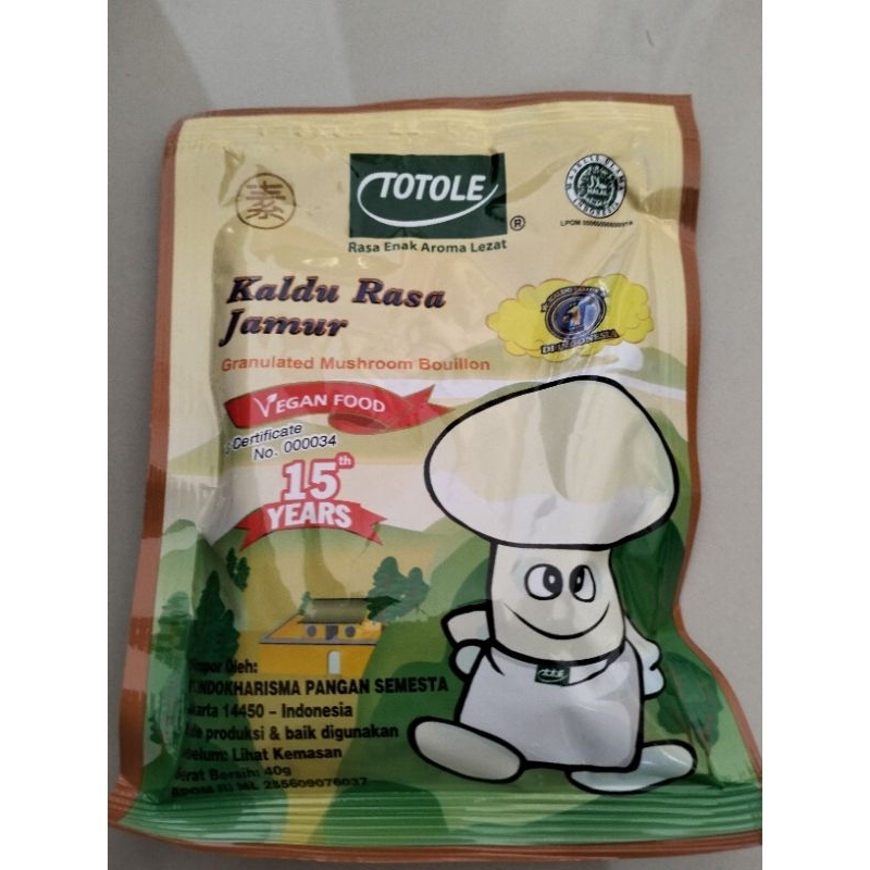 

Kaldu Jamur Totole 40gram