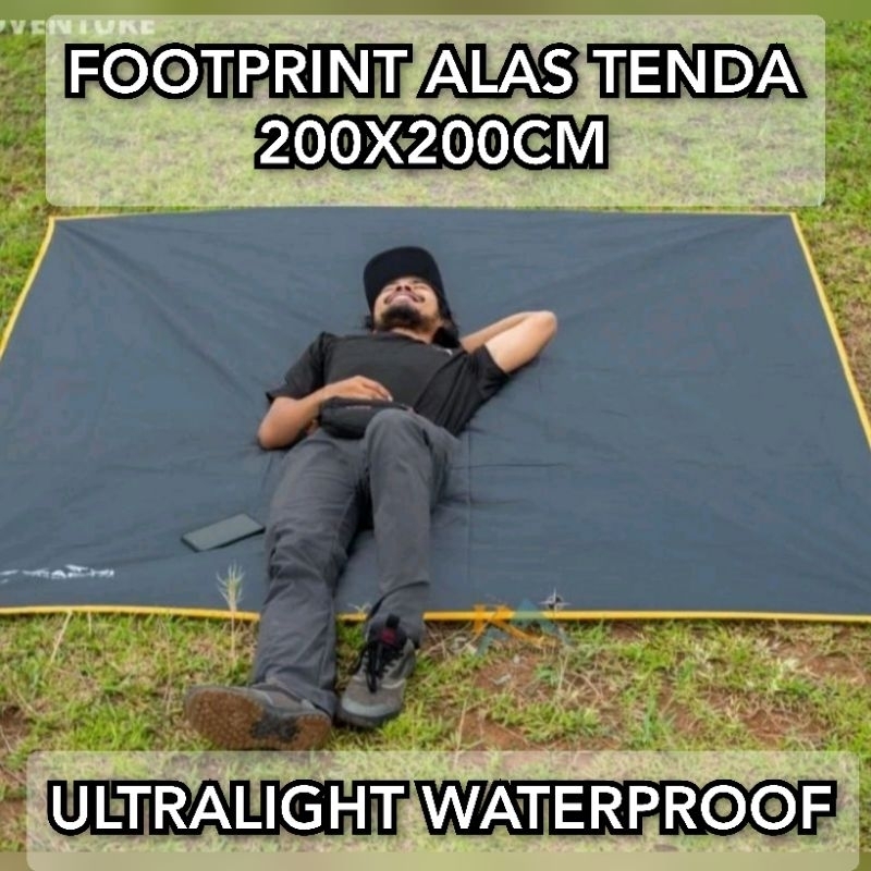 FOOTPRINT ALAS TENDA WATERPROOF SIZE 200×200CM GREAT OUTDOOR I FOOTPRINT TENDA 4 ORANG ULTRALIHGT I 