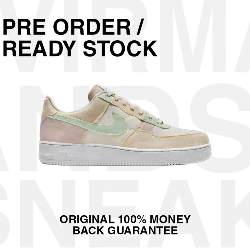 Nike Air Force 1 Low Multicolour Canvas [ Mens ] Original 100% Sneakers Resmi