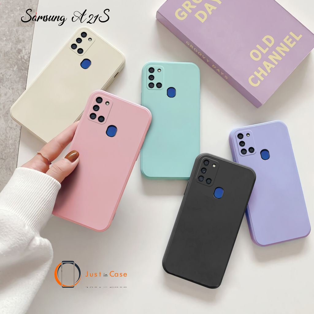 Case Macaron Polos Samsung A21S Softcase Warna