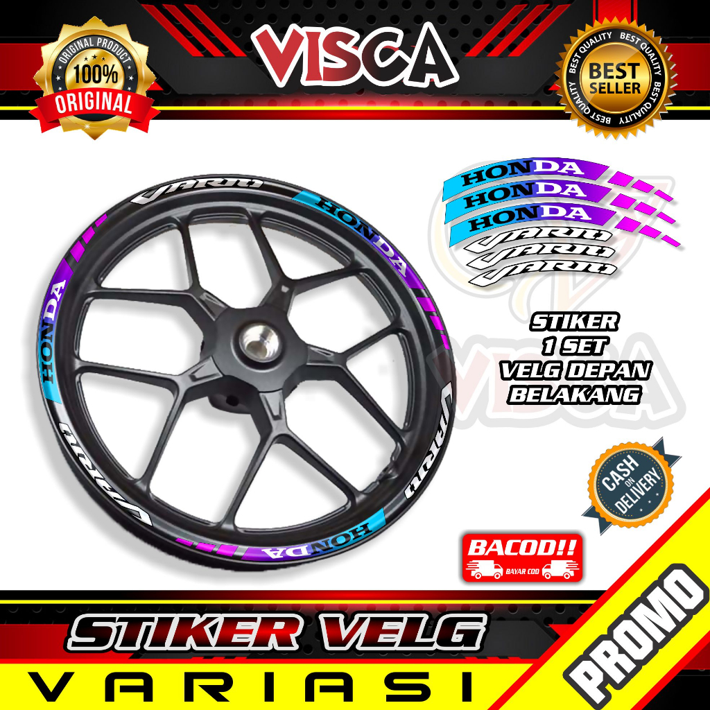 Stiker Velg List Velg Motor Stiker Velg Vario Motif Bunglon