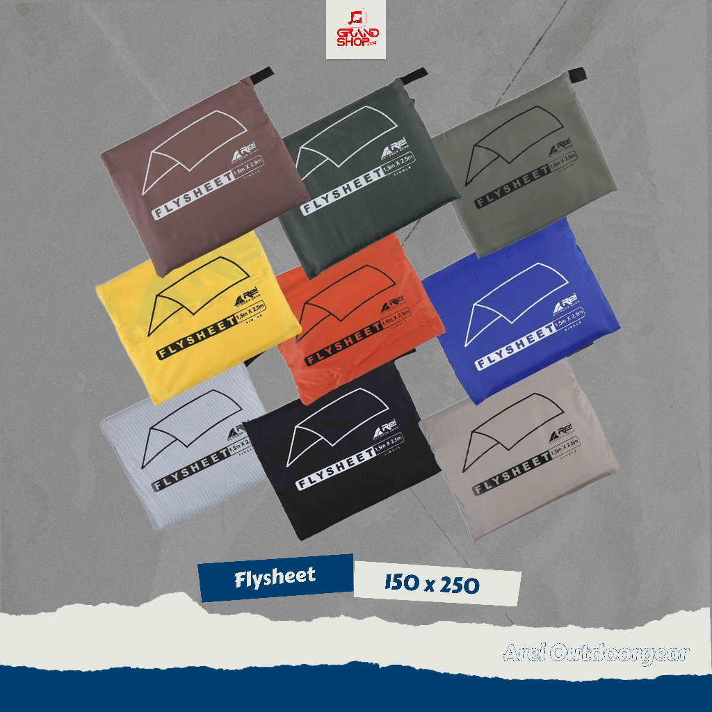 Flysheet / Penutup Tenda 150 x 250 CM Waterproof Arei Outdoorgear
