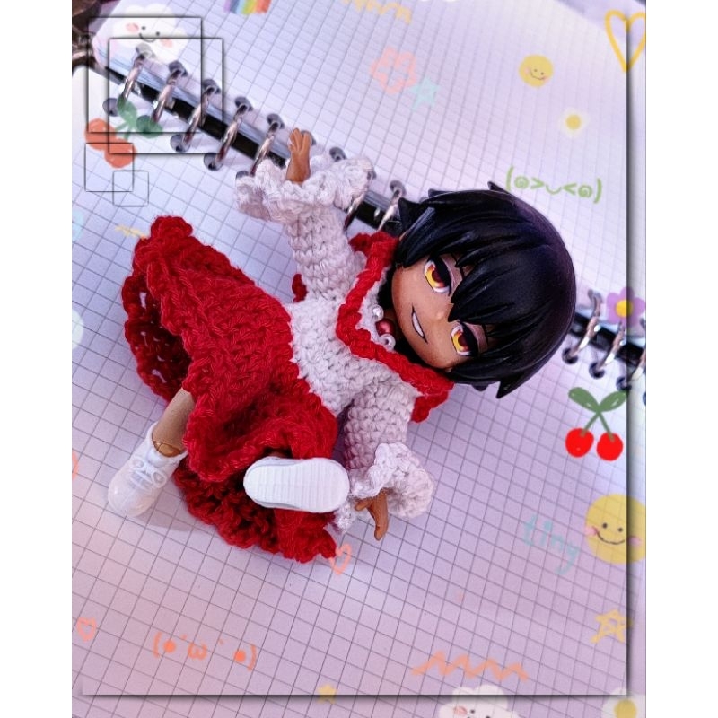 Baju nendoroid / baju rajut nendoroid / nendoroid clothes / nendoroid crochet clothes