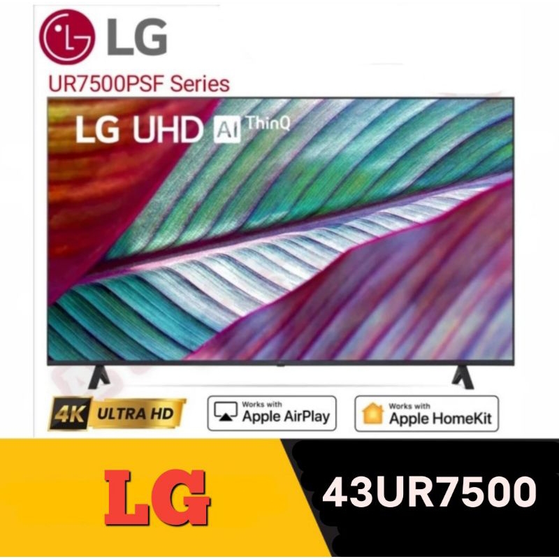 LG 43UR7500 SMART TV 43 INCH LG 43UR75 DIGITAL TV 43" LG 43UR7500PSF