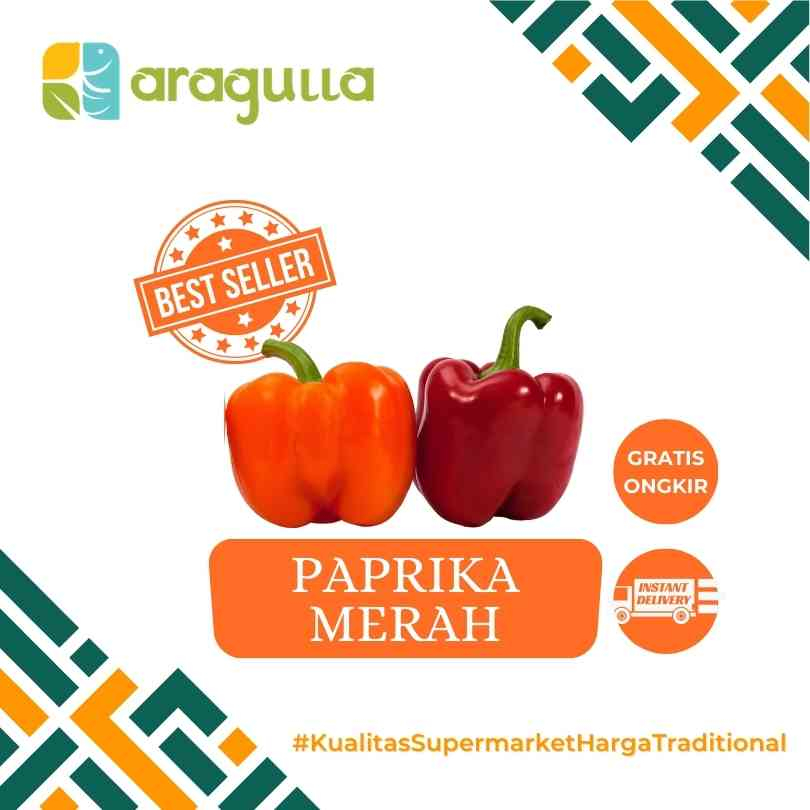 

Paprika Merah [Sayur - Sayuran Segar Instant / Express Surabaya] - Aragulla