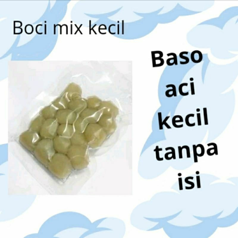 

toping baso aci / bahan baso aci / baso aci kemasan / baso aci murah