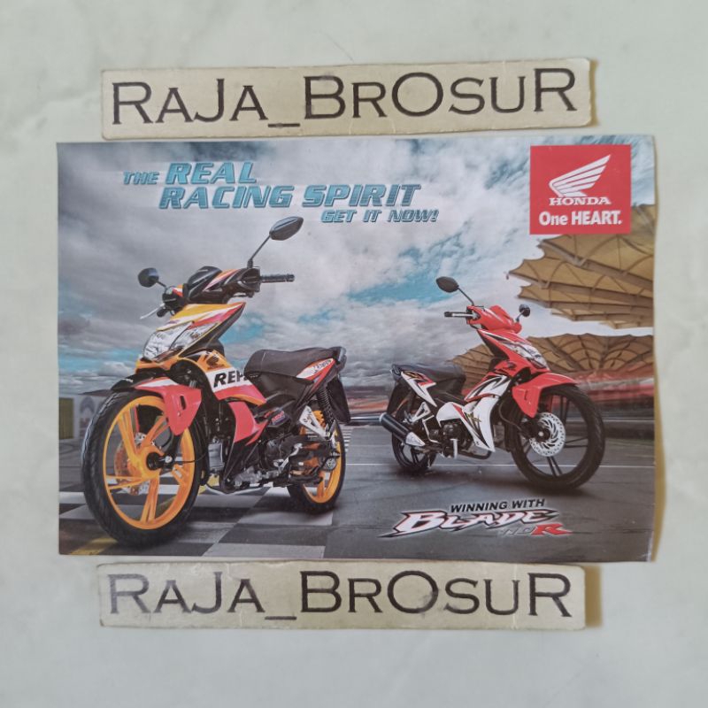 Poster brosur katalog flyer mini Honda Blade 110R/Blade 110 R Old Lama Repsol Honda MotoGP 2011