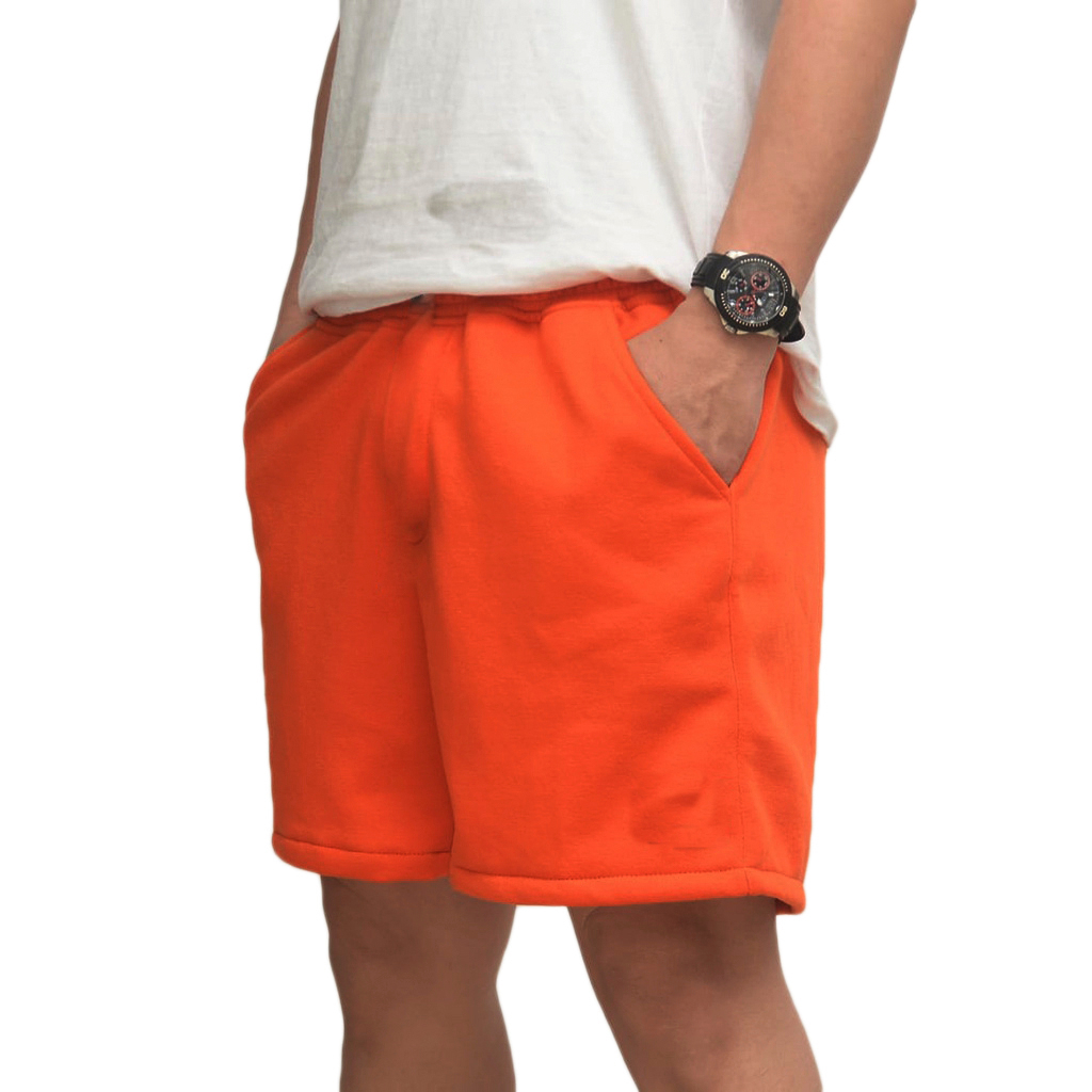NFA - Celana Pendek Pria Wanita Boardshort Pria Wanita Sweatpants Pendek Celana Santai Orange