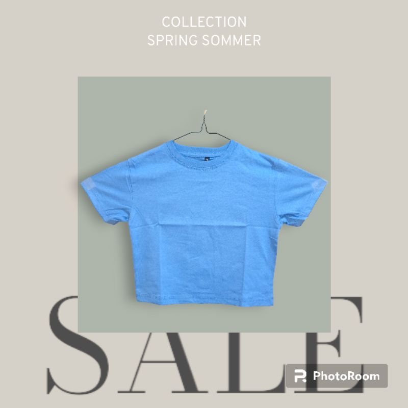 KAOS CROP TOP CROP TOP Crop Tee Cotton Combed 24s