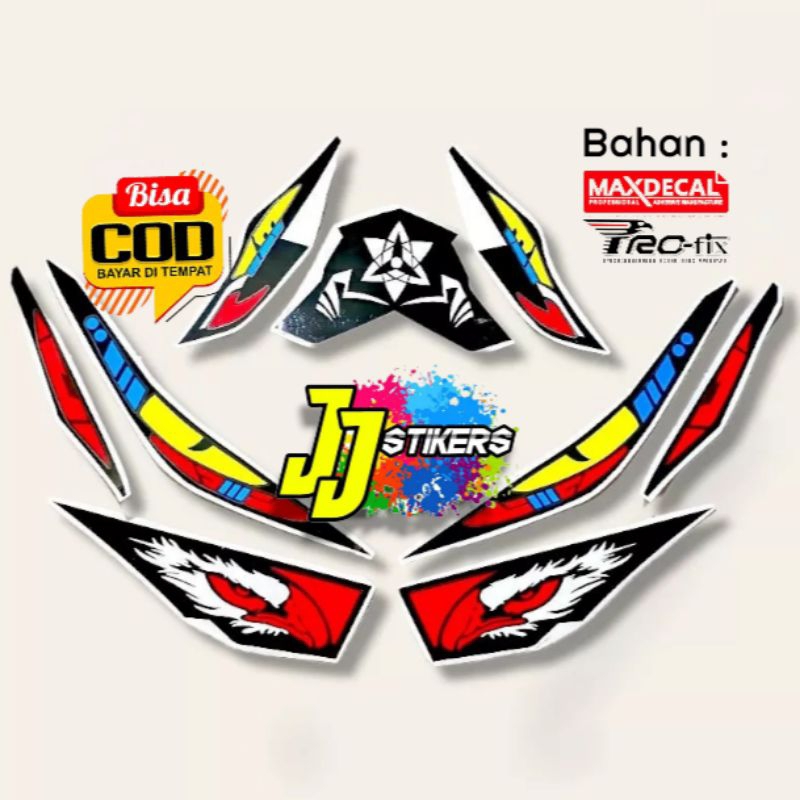 STIKER VARIASI LAMPU ALIS MOTOR VARIO 125 150 OLD