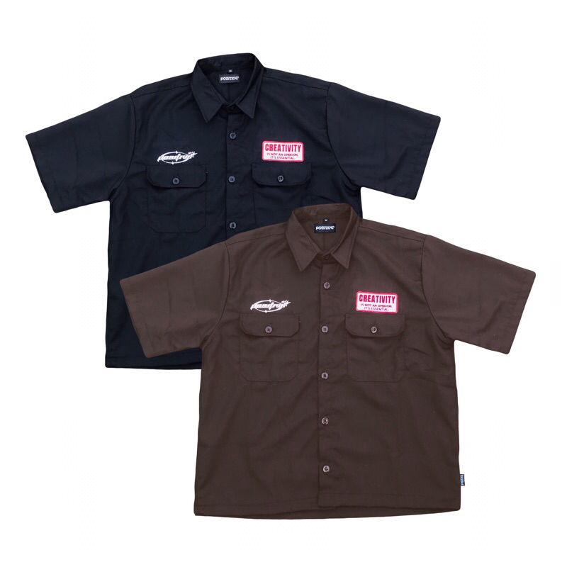 Work shirt| Boxy fit | Work shirt boxy | Kemeja | Boxy | Kemeja Boxy | Kemeja oversize