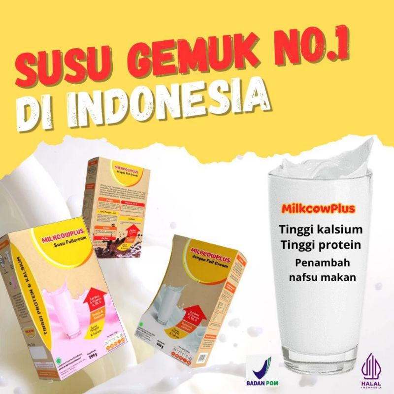 

MILKCOWPLUS susu penggemuk badan Penambah berat badan susu tinggi badan ampuh hilo milo weight gain