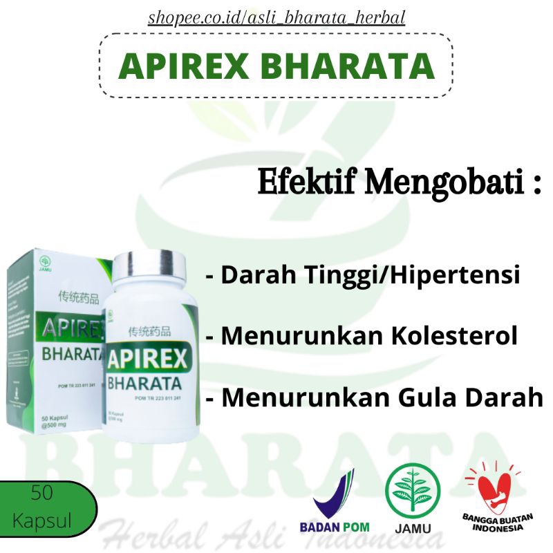 Obat Darah Tinggi | Obat Hipertensi | Obat Vertigo | Apirex Bharata 100% Original Bharata