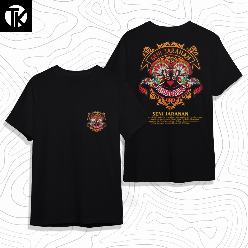 kaos distro KEBUDAYAAN INDONESIA SENI JARANAN BUDOYO JAWI TSHIRT teman kaos