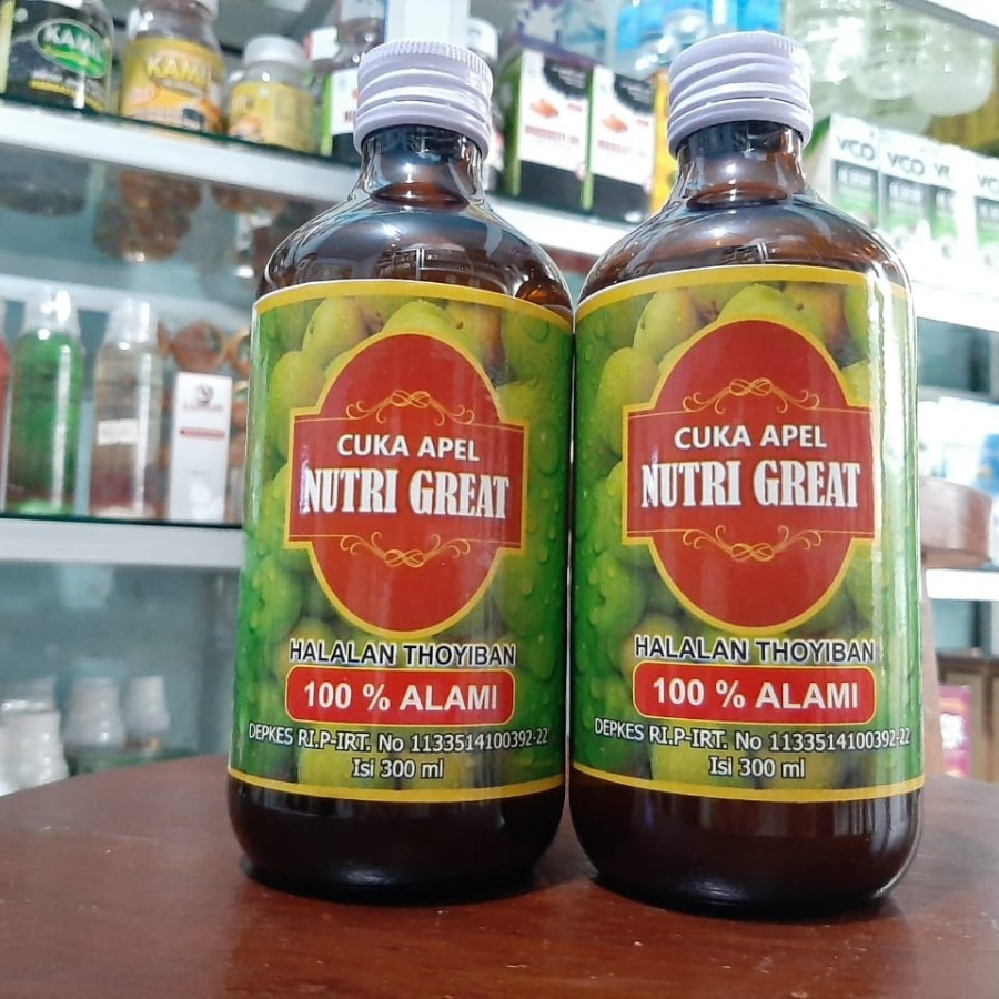 

Cuka Apel Nutri Great Nutrigreat 100% ASLI ORIGINAL isi 300ml