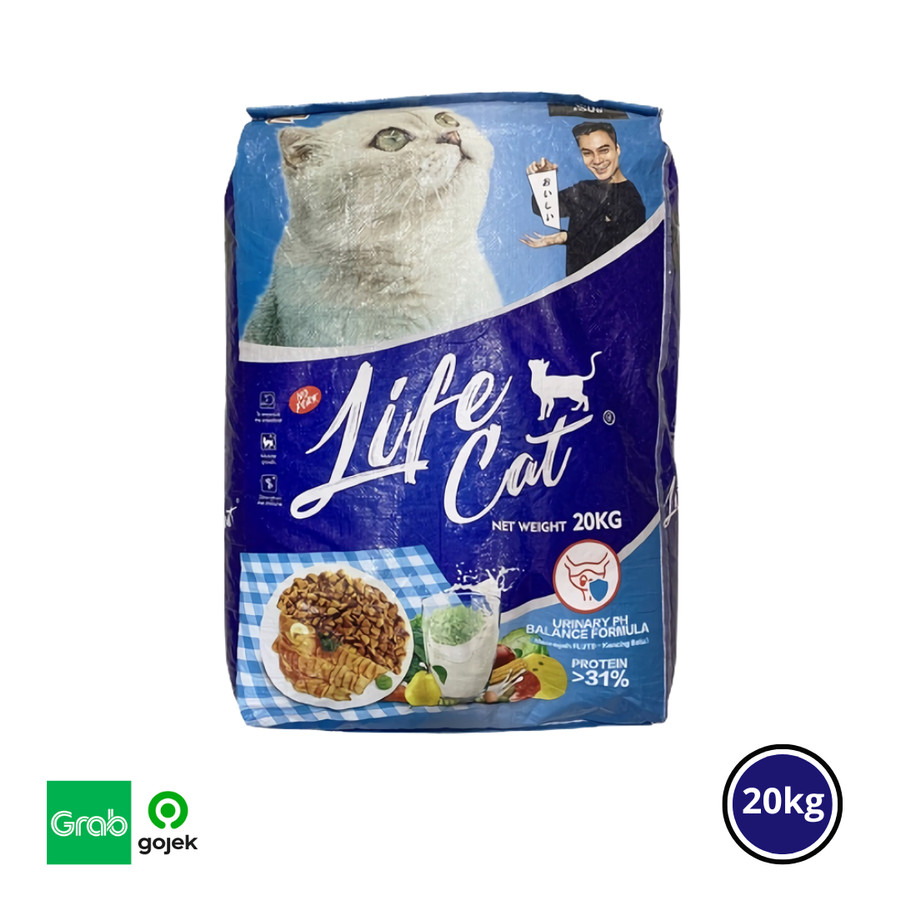 MAKANAN KUCING DRY FOOD LIFE CAT 20 KG