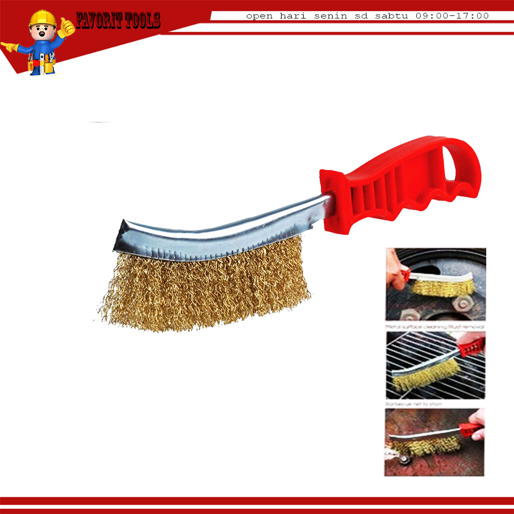 Sikat Kawat Gagang Golok Sikat Kuningan